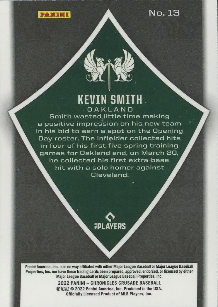 2022 Panini Chronicles Kevin Smith Crusade Rookie #13