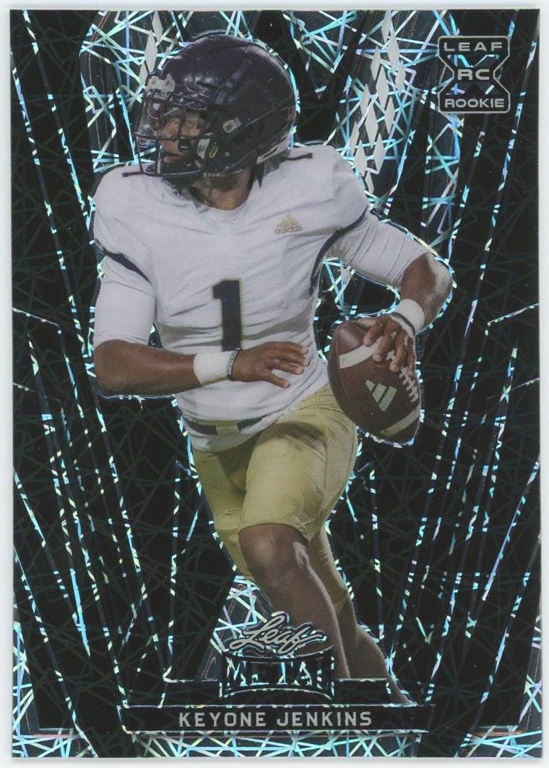 2024 Leaf Metal Football Keyone Jenkins Black Laser XRC #2/2 #141