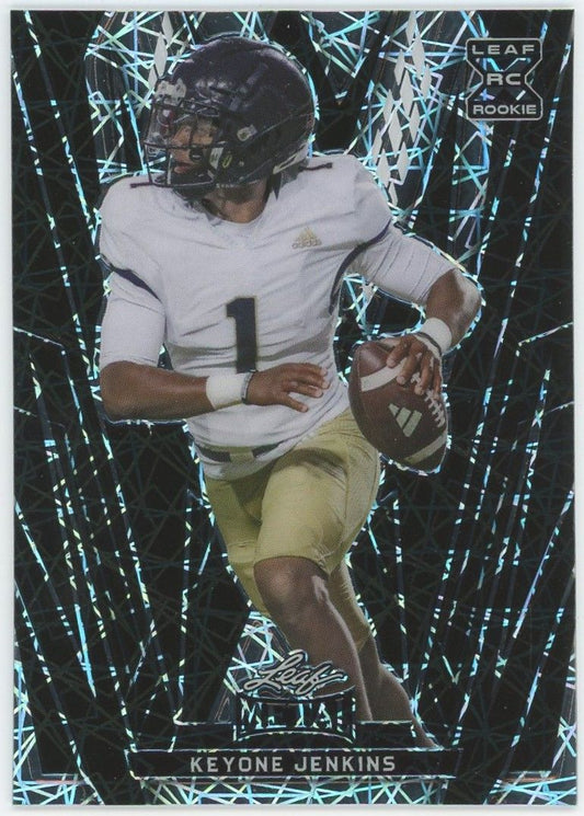 2024 Leaf Metal Football Keyone Jenkins Black Laser XRC #2/2 #141