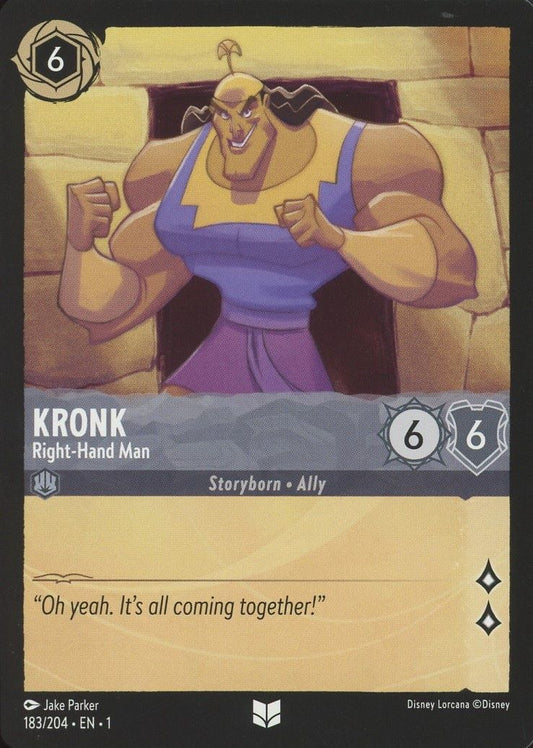 Disney Lorcana: The First Chapter Kronk Right-Hand Man Uncommon #183