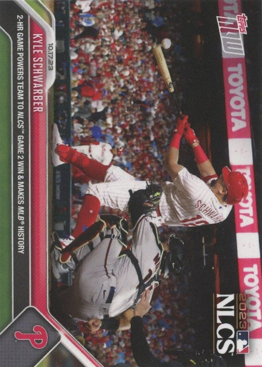 2023 Topps Now Kyle Schwarber 2 homer game NLCS #1012