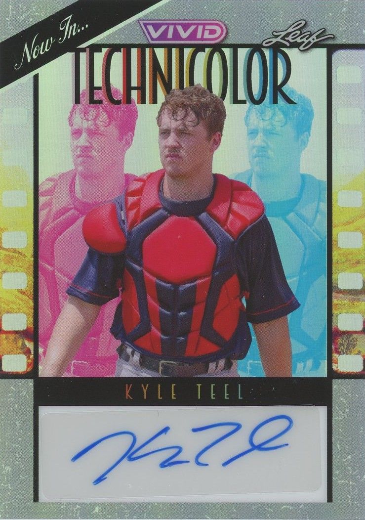2023 Leaf Vivid Kyle Teel Technicolor Silver Auto #1/9 #T-KT1