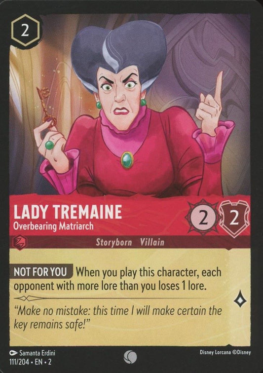 Disney Lorcana:Rise of Floodborn Lady Tremaine Overbearing Matriarch #111 Common