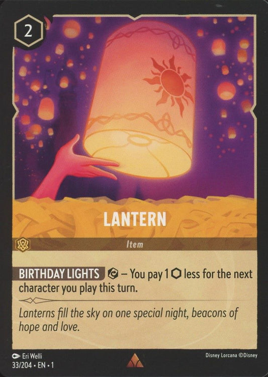 Disney Lorcana: The First Chapter Lantern Rare #33