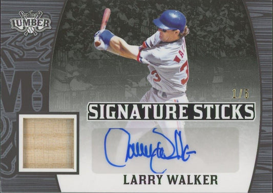 2024 Leaf Lumber Larry Walker Signature Sticks Auto Relic #1/5 #SS-LW1