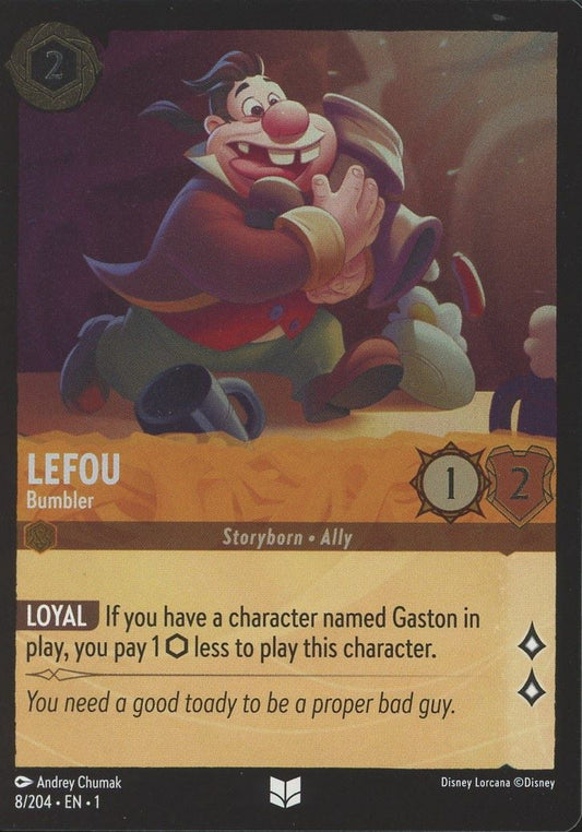 Disney Lorcana: The First Chapter Lefou Bumbler Uncommon Foil #8