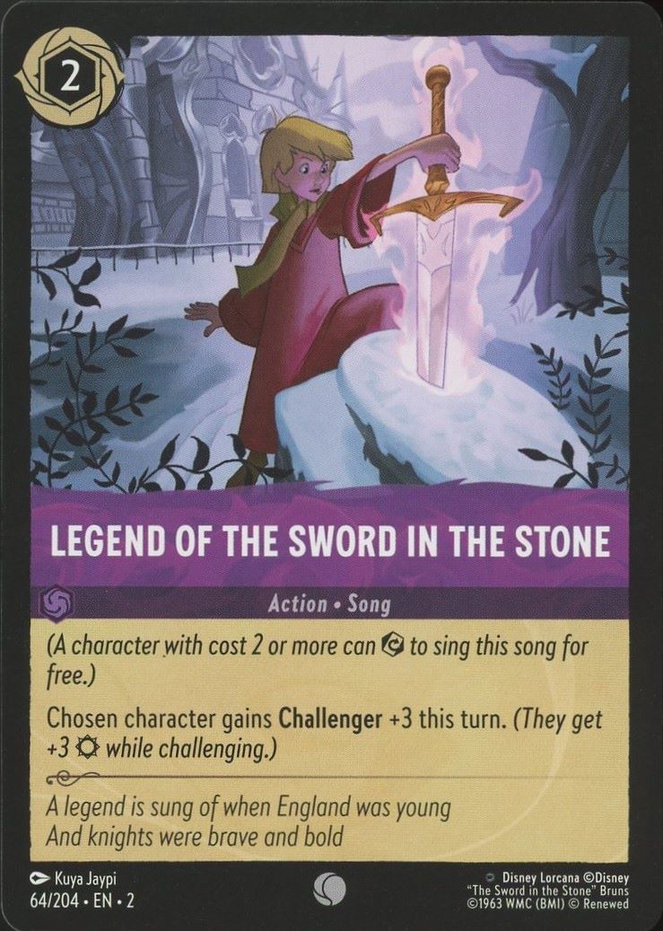 Disney Lorcana: Rise of Floodborn Legend of the Sword in the Stone #64 Common