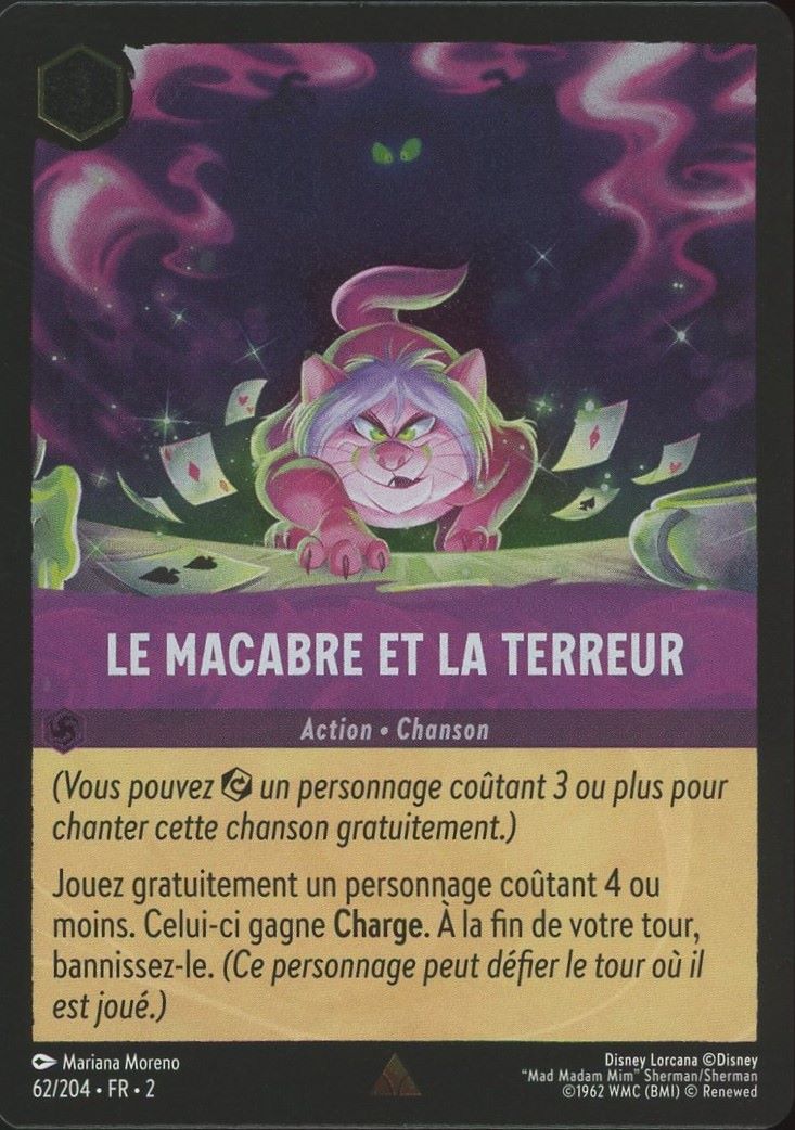 Disney Lorcana: Floodborn Le Macabre Et La Terreur Super Rare Foil #62