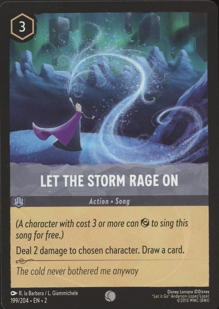 Disney Lorcana: Rise of the Floodborn Let the Storm Rage On #199 Common