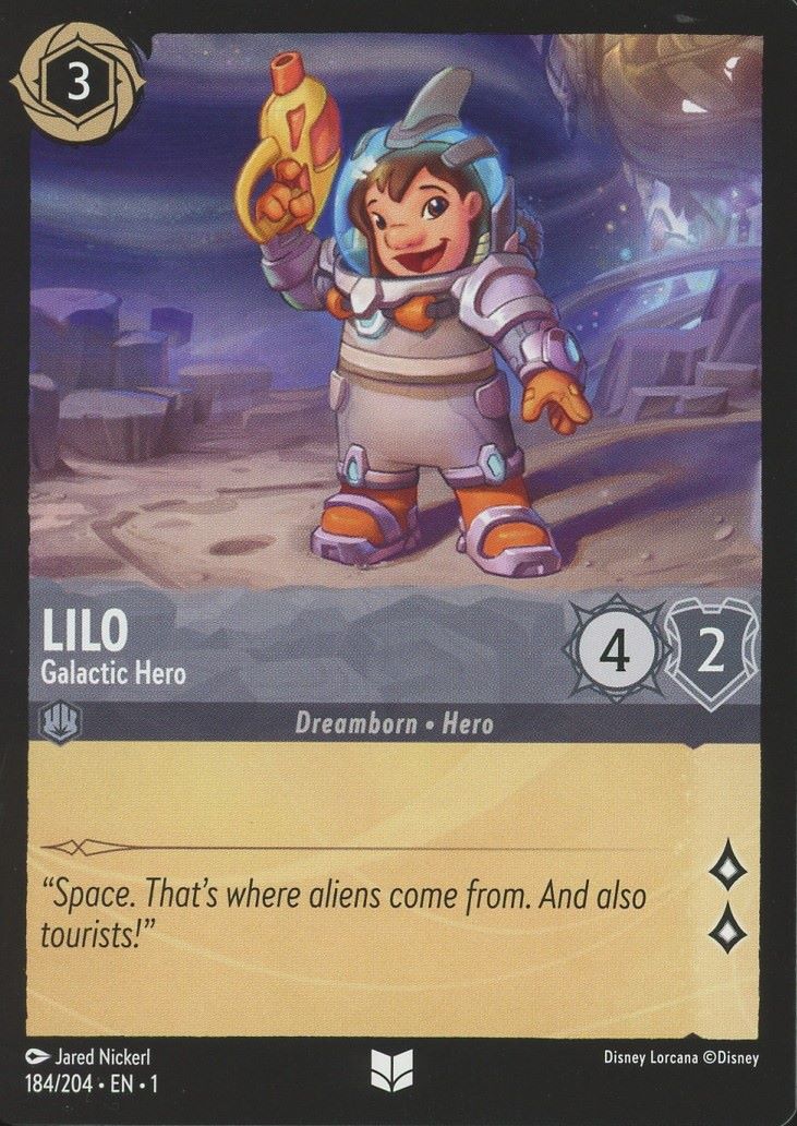 Disney Lorcana: The First Chapter Lilo Galactic Hero Uncommon #184