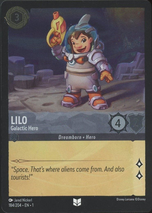 Disney Lorcana: The First Chapter The Lilo Galactic Hero Uncommon Foil #184