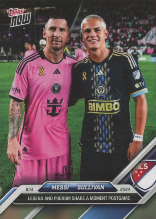 2024 MLS Topps Now Lionel Messi and Cavan Sullivan #129 Legend/Phenom