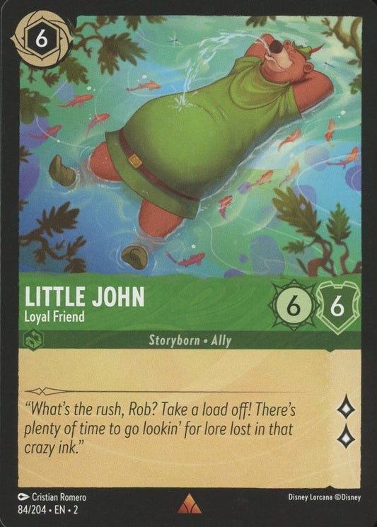 Disney Lorcana: Floodborn Little John Loyal Friend Rare #84