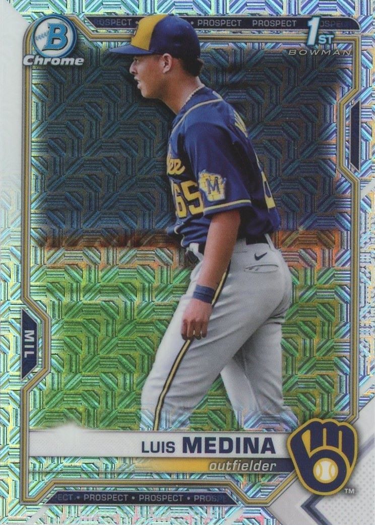 2021 Bowman Chrome Luis Medina 1st Bowman Mojo Refractor #BCP-202