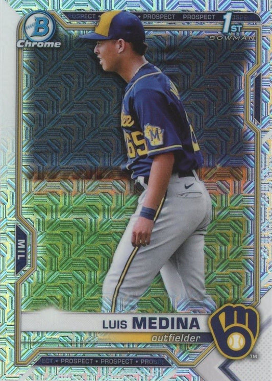 2021 Bowman Chrome Luis Medina 1st Bowman Mojo Refractor #BCP-202