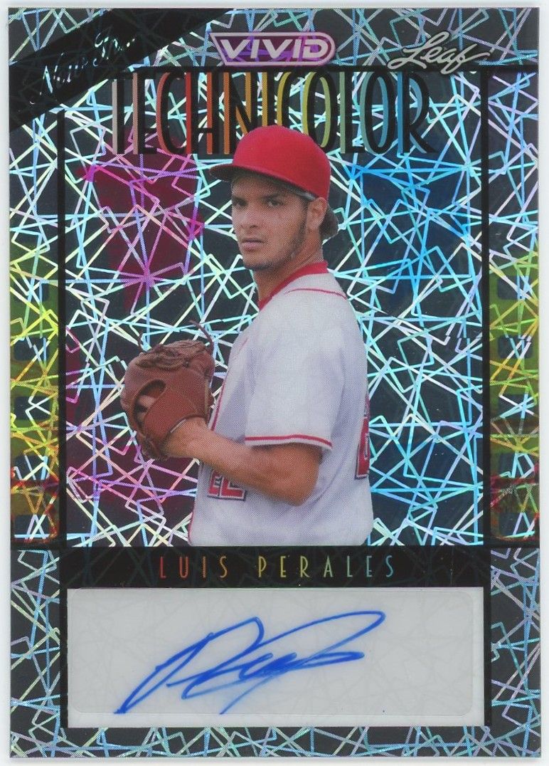 2023 Leaf Vivid Luis Perales Technicolor Silver Laser Auto #1/1 #T-LP1