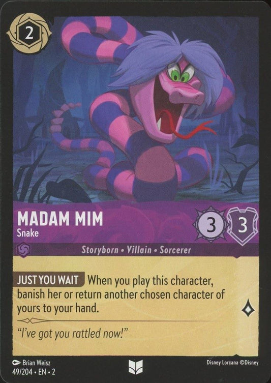 Disney Lorcana: Rise of the Floodborn Madam Mim Snake #49 Uncommon