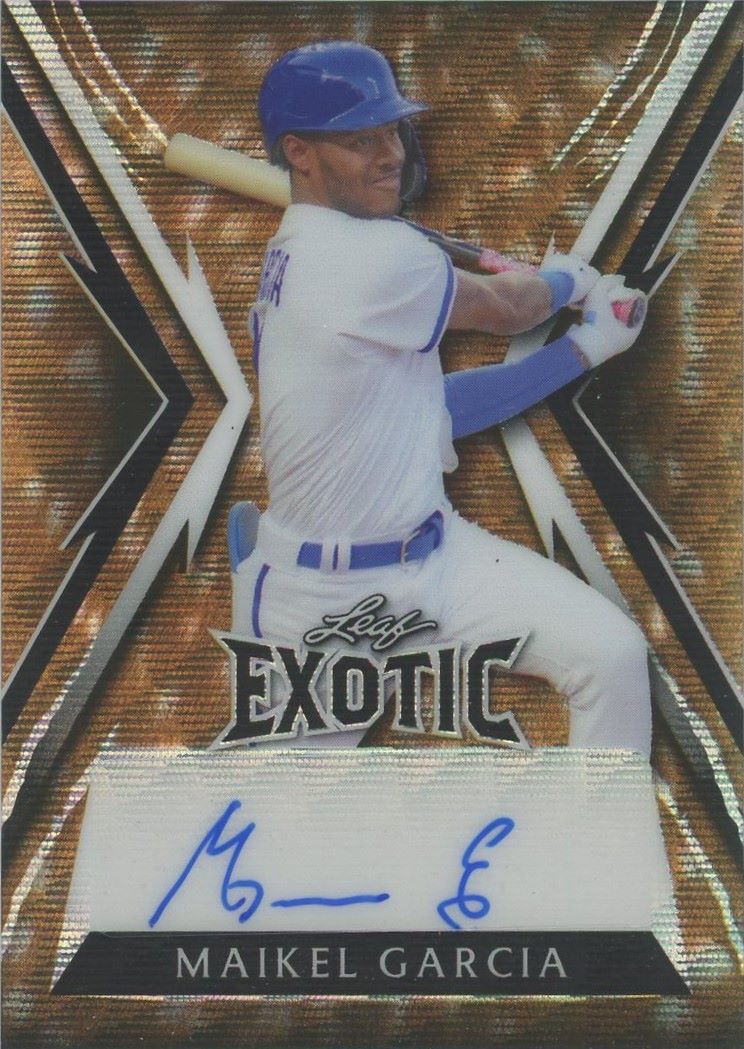 Maikel Garcia 2023 Leaf Exotic Tiger Auto #2/5 #BA-MG1