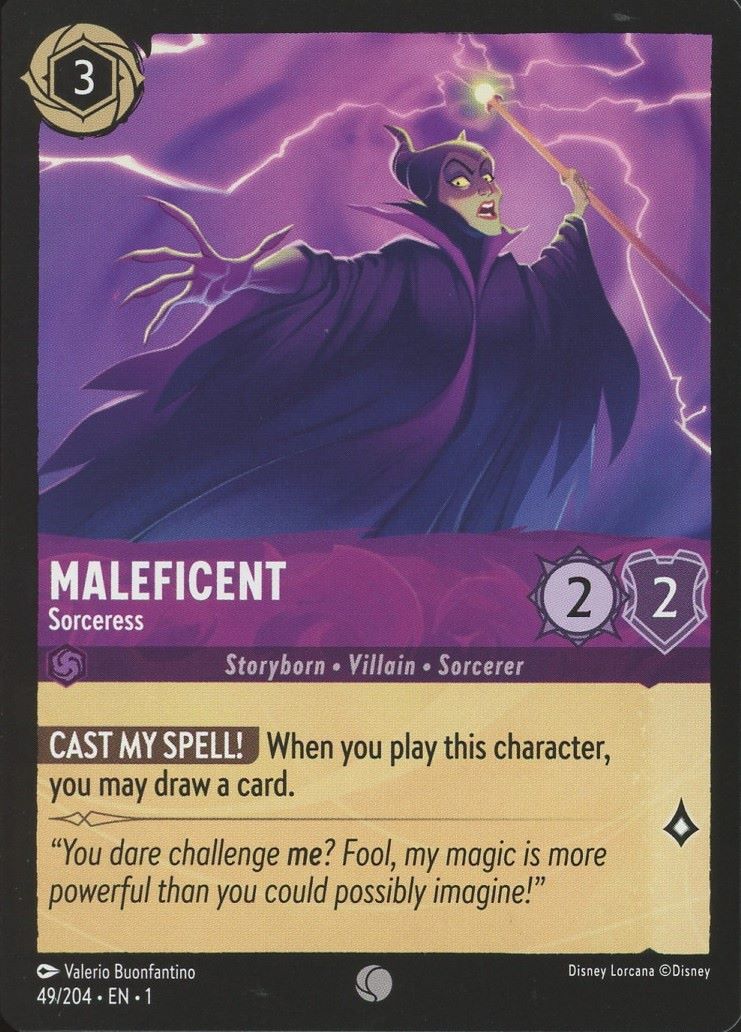 Disney Lorcana: The First Chapter Maleficent Sorceress Common #49