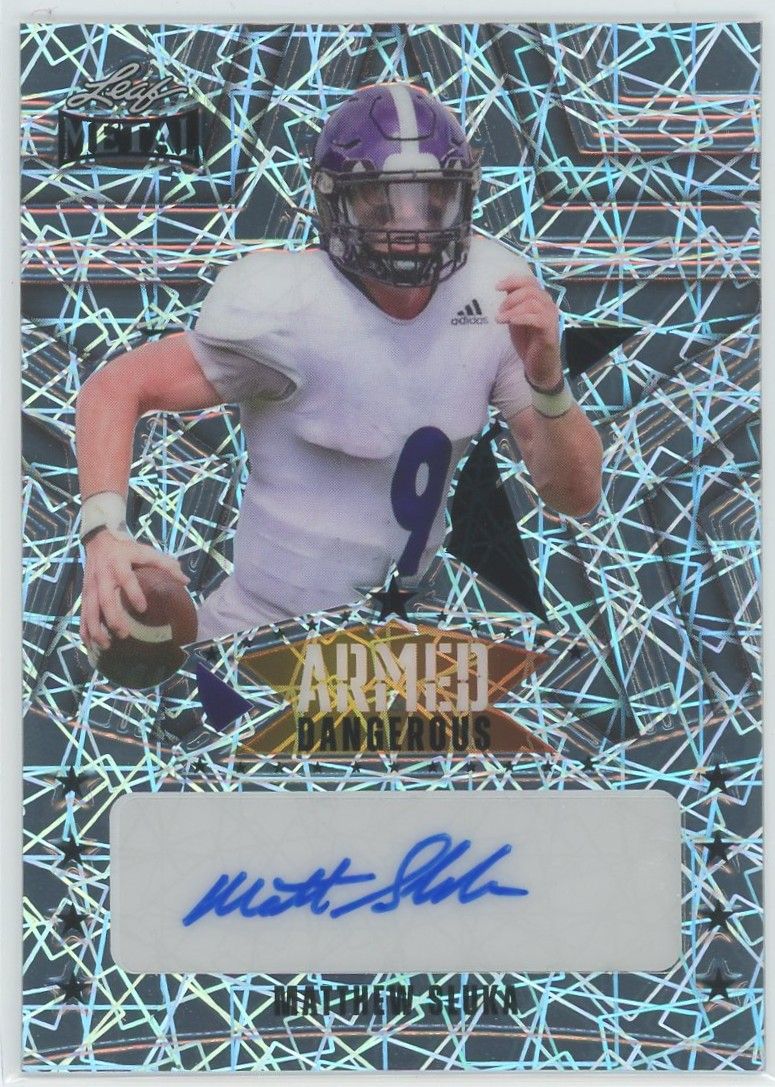 2024 Leaf Metal Armed & Dangerous Silver Matthew Sluka Laser Auto #5/6 #AD-MS1