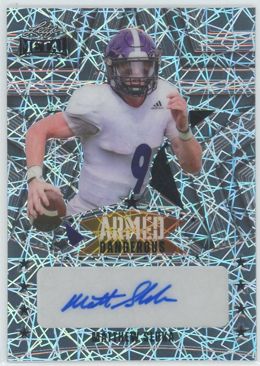 2024 Leaf Metal Armed & Dangerous Silver Matthew Sluka Laser Auto #5/6 #AD-MS1