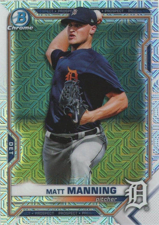 2021 Bowman Chrome Matt Manning Mojo Refractor #BCP-205