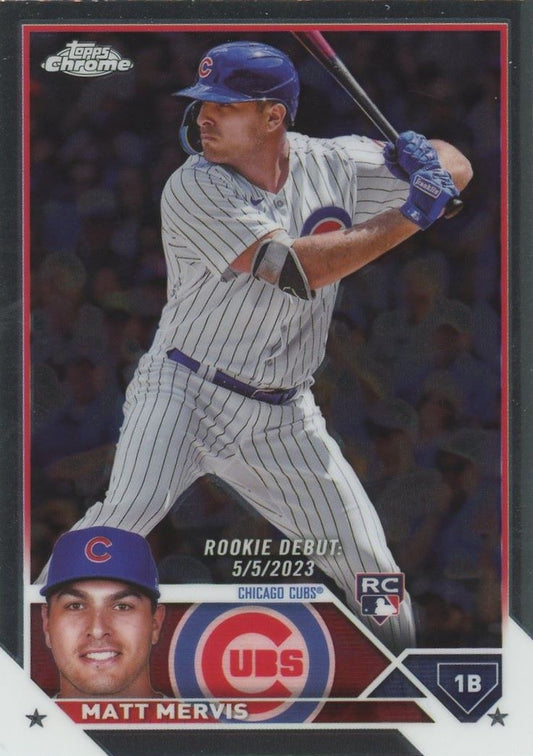 2023 Topps Chrome Update Matt Mervis Rookie Refractor #USC44