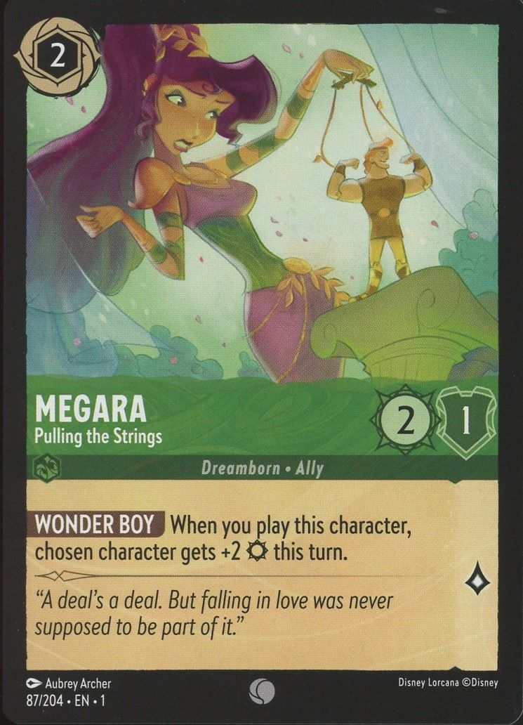 Disney Lorcana: The First Chapter Megara Pulling The Strings Common #87