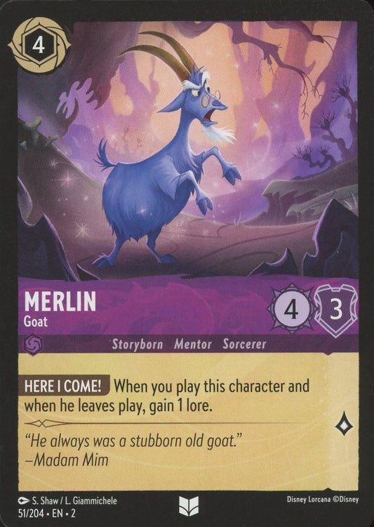 Disney Lorcana: Rise of the Floodborn Merlin Goat #51 Uncommon