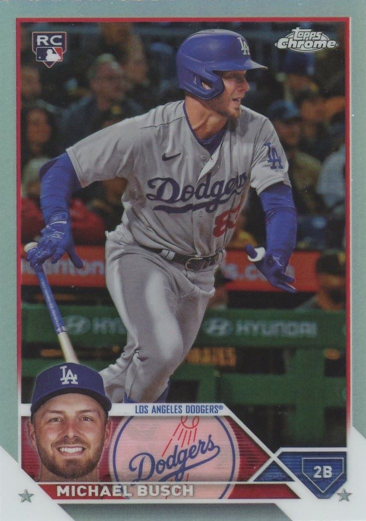 2023 Topps Chrome Update Michael Busch Refractor Rookie #USC204