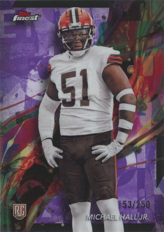 Michael Hall Jr. 2024 Topps Finest Purple Rookie RC #153/250 #75
