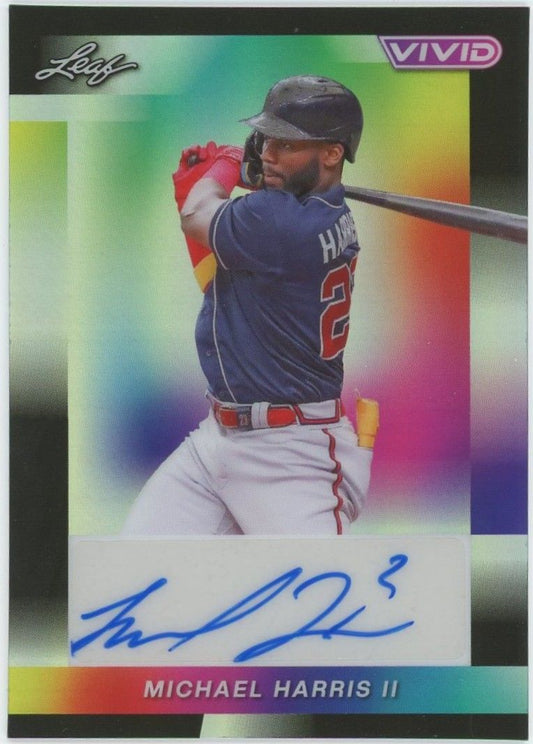 2023 Leaf Vivid Michael Harris II Black Auto #3/5 #BA-MH1