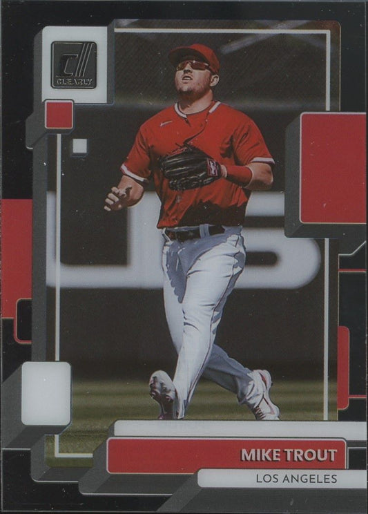 2022 Panini Chronicles Mike Trout Clearly Donruss #28