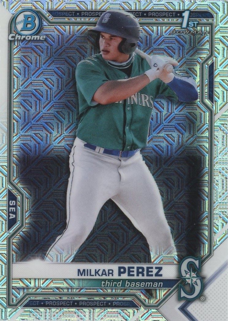 2021 Bowman Chrome Milkar Perez Mega Box Mojo #BCP-215