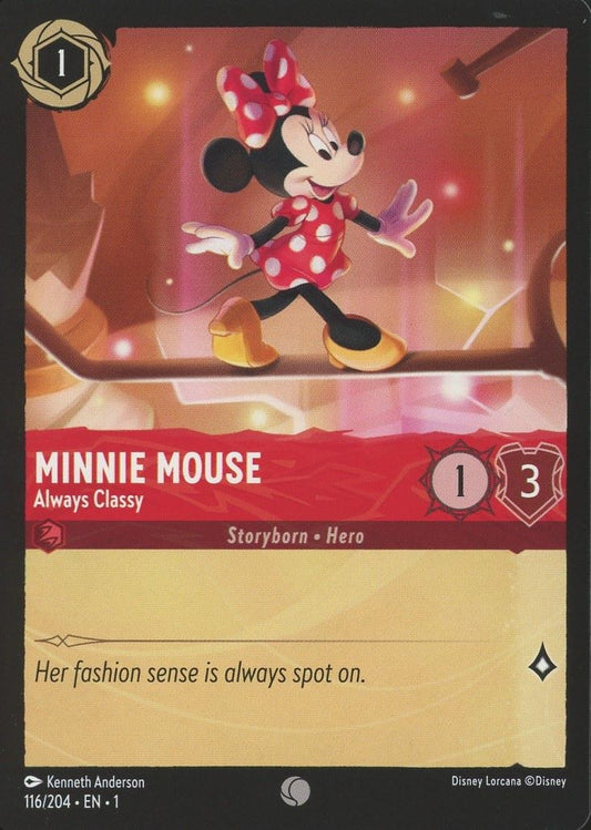 Disney Lorcana: The First Chapter Minnie Mouse Always Classy Common #116