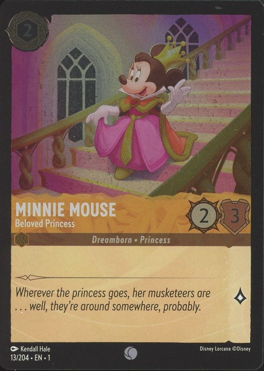 Disney Lorcana: The First Chapter Minnie Mouse Beloved Princess Common Foil #13