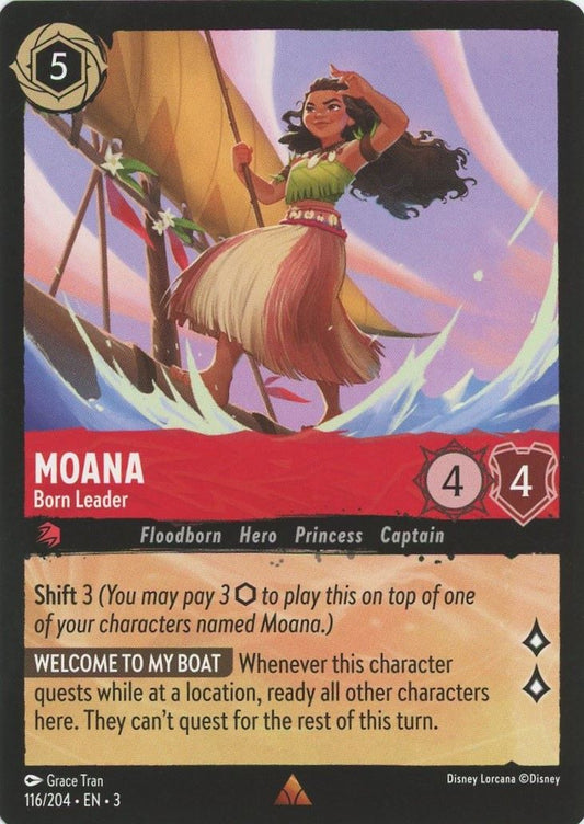 Disney Lorcana Into the Inklands Moana Born Leader Rare #116