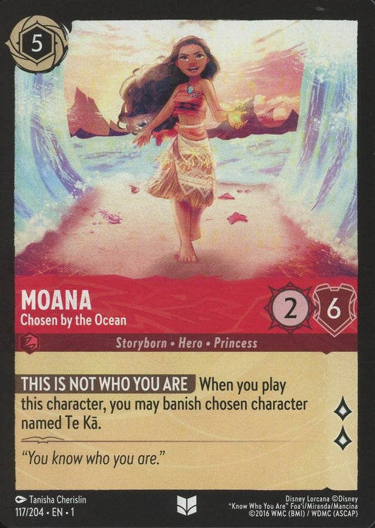 Disney Lorcana: The First Chapter Moana Chosen By The Ocean Uncommon #117