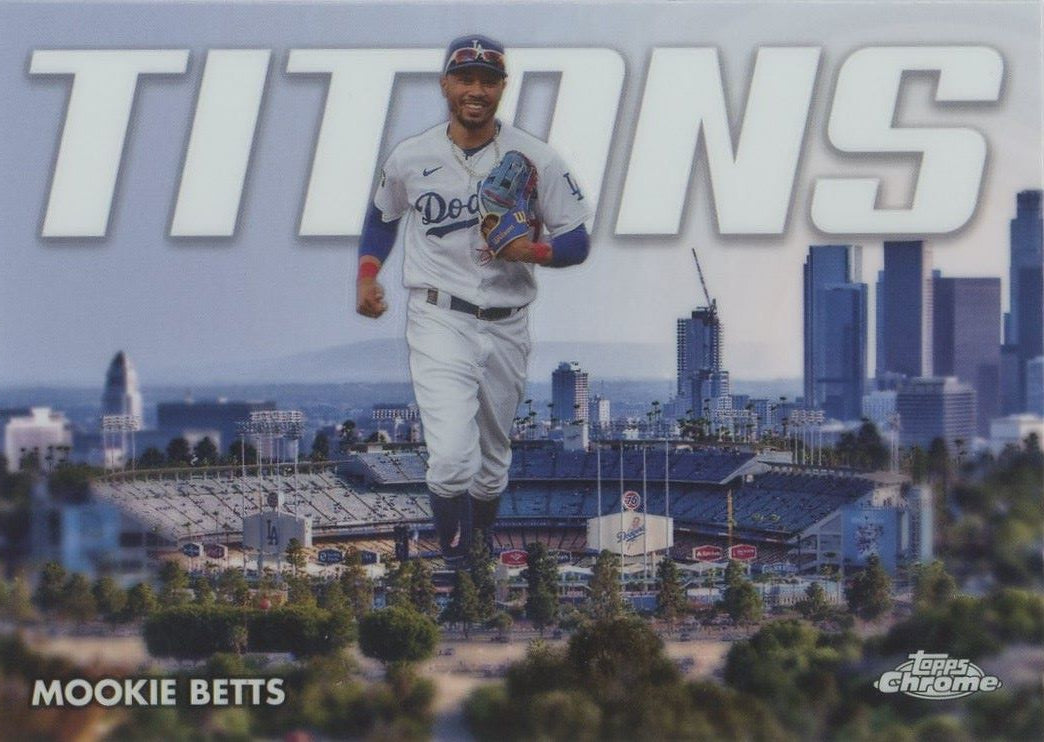 2023 Topps Chrome Update Mookie Betts Titans #CT-18