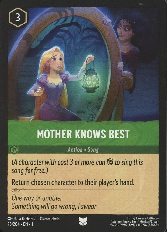 Disney Lorcana: The First Chapter Mother Knows Best Uncommon #95