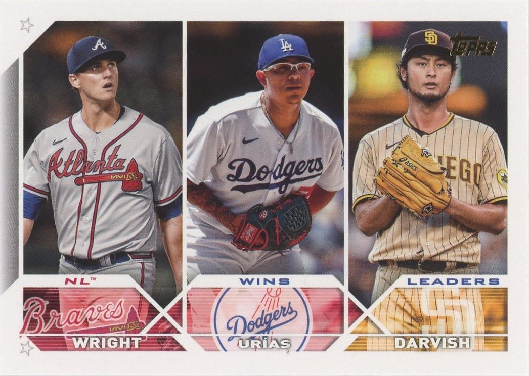 2023 Topps Series 1 2022 National League Wins Leaders SSP #284