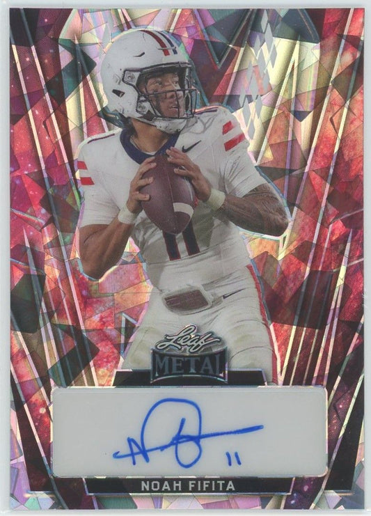 2024 Leaf Metal Noah Fifita Orange Cracked Ice Auto #1/1 #BA-NF1