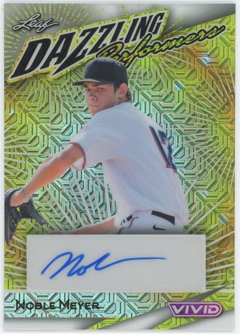 2023 Leaf Vivid Baseball Noble Meyer Mojo Auto #2/6 #DP-NM1