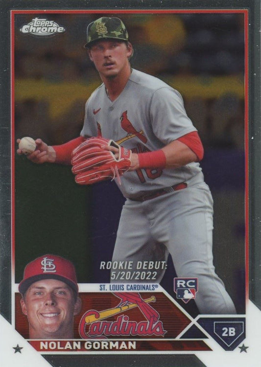 2023 Topps Chrome Update Nolan Gorman Rookie #USC145