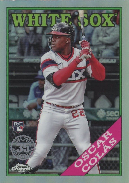 2023 Topps Chrome Update Oscar Colas 35th Anniversary Rookie Refractor #88CU-14