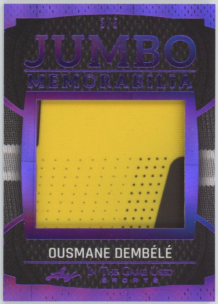 2025 Leaf In The Game Used Ousmane Dembele Purple Jumbo Memorabilia #3/5 #JM-28