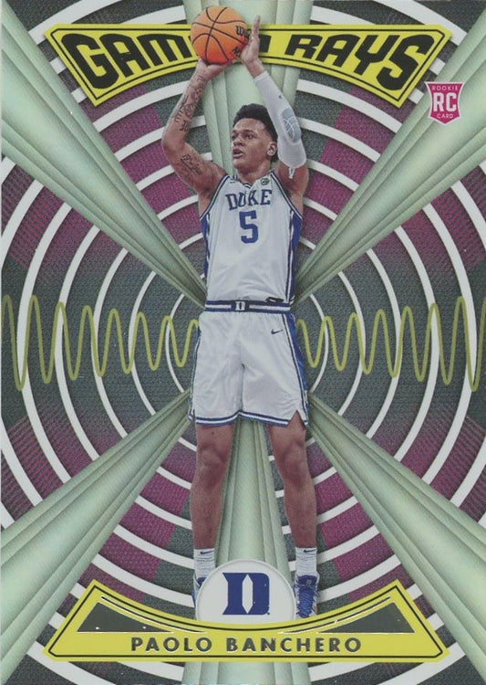 2022 Panini Chronicles Paolo Banchero Draft Picks Gamma Rays Rookie #ZG-PAO