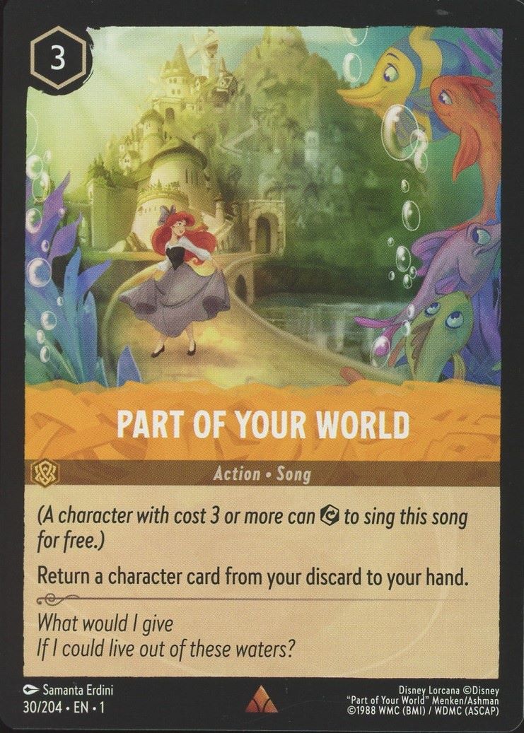 Disney Lorcana: The First Chapter Part of Your World Rare #30