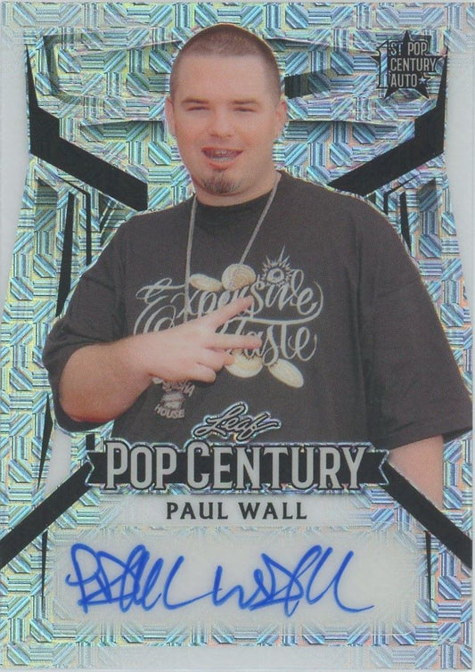 2023 Leaf Metal Paul Wall Pop Century 1st Auto #7/10 #BA-PW1