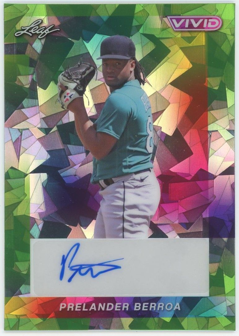 2023 Leaf Vivid Prelander Berroa Green Cracked Ice Auto#2/4 #BA-PB1